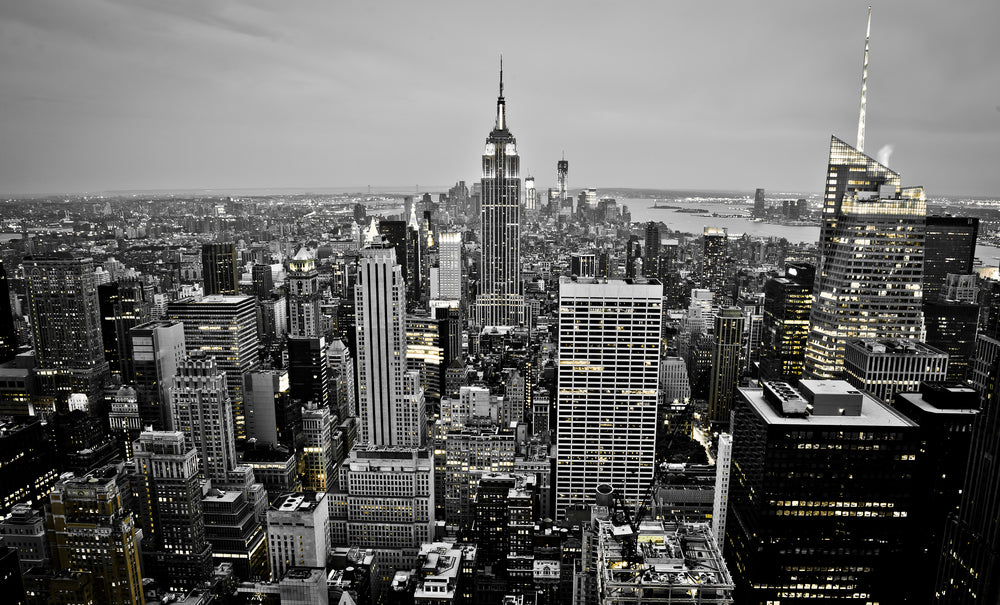 New York Black and White Skyline Print 100% Australian Made