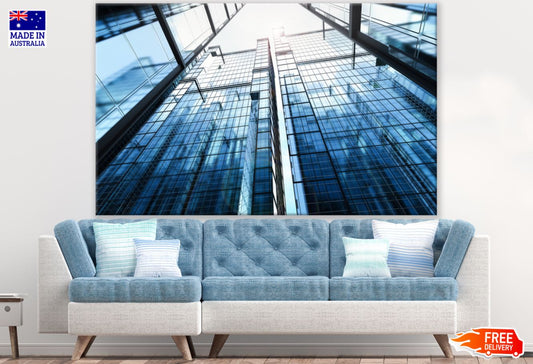 Glass Buildings View from Beneath Photograph Print 100% Australian Made