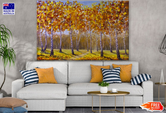 Orange Trees Oil Painting Print 100% Australian Made