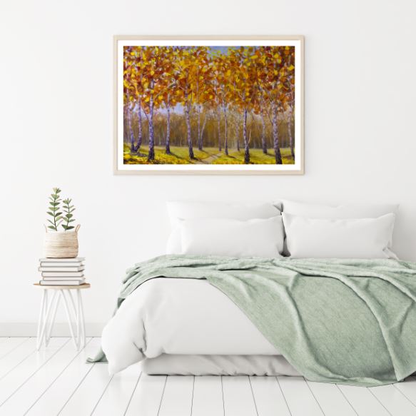 Autumn Tree Park Oil Painting Home Decor Premium Quality Poster Print Choose Your Sizes