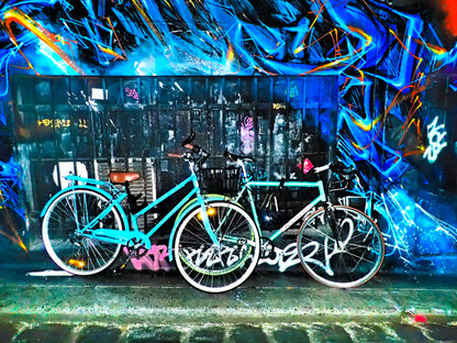 Bicycles & Graffiti Photograph Print 100% Australian Made