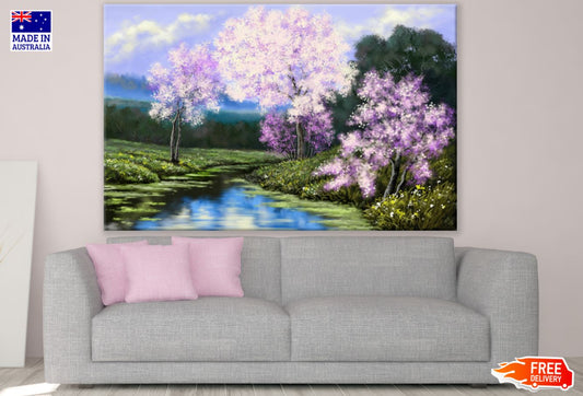 Nature Scenery Oil Painting Print 100% Australian Made