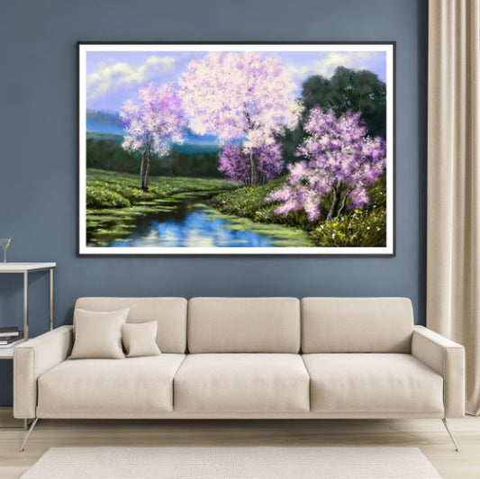 Colorful Nature Scenery Painting Home Decor Premium Quality Poster Print Choose Your Sizes