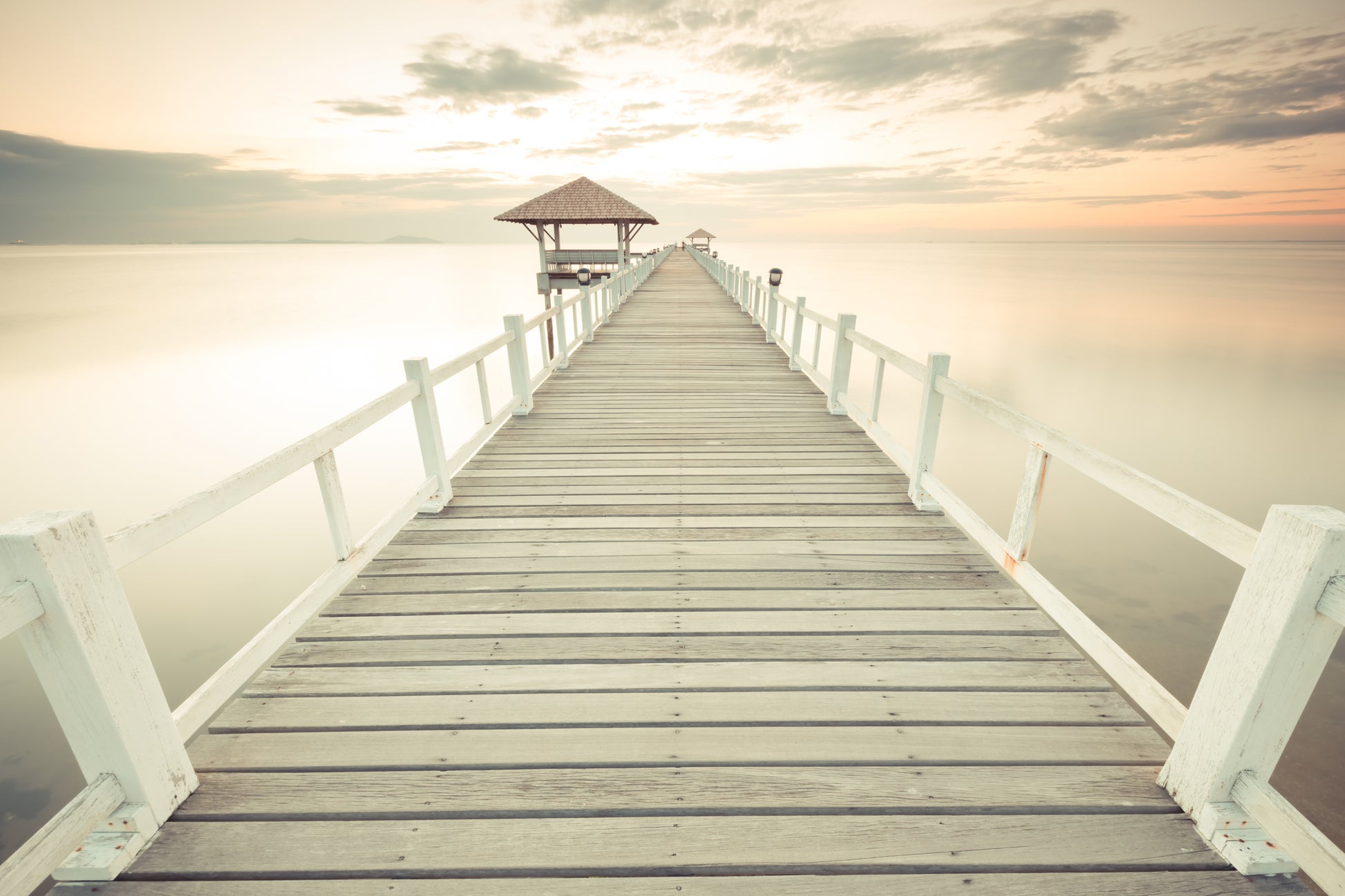 Wooden Pier Over Lake Photograph Print 100% Australian Made