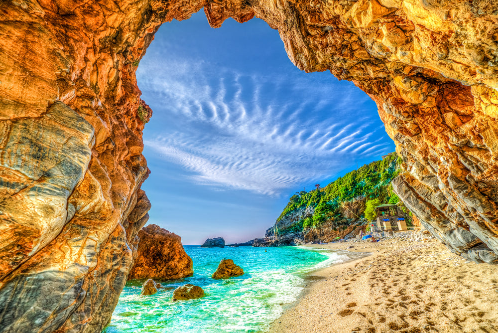 Beautiful View of Mylopotamos beach, Pelion, Greece Photograph Print 100% Australian Made