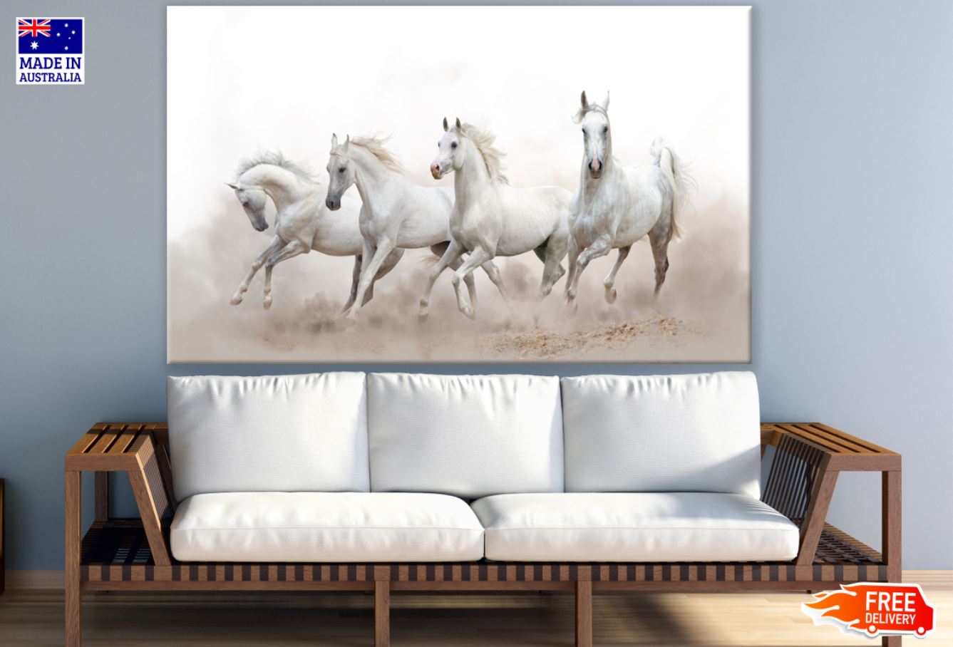 Running Horses Photograph Print 100% Australian Made