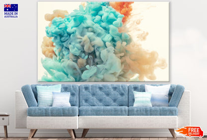 Colorful Smoke Abstract Design Print 100% Australian Made