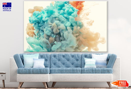 Colorful Smoke Abstract Design Print 100% Australian Made