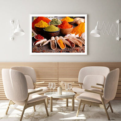Spices in Spoons Photograph Home Decor Premium Quality Poster Print Choose Your Sizes