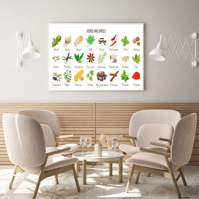 Herbs and Spices Vector Art Home Decor Premium Quality Poster Print Choose Your Sizes