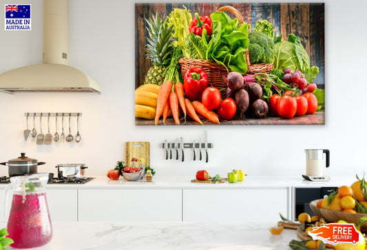 Vegetables on a Tabel Photograph Print 100% Australian Made