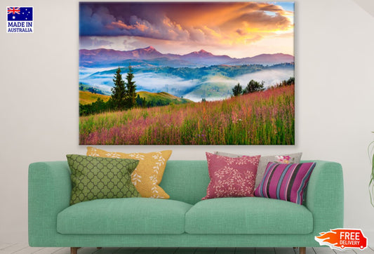 Stunning Flower Field Photograph Print 100% Australian Made