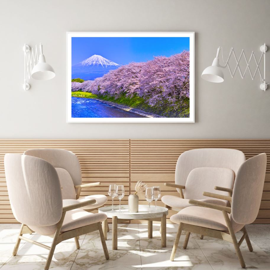 Lake Mountain & Forest Scenery Photograph Home Decor Premium Quality Poster Print Choose Your Sizes