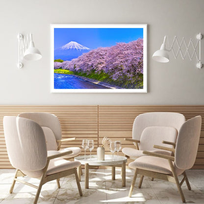 Lake Mountain & Forest Scenery Photograph Home Decor Premium Quality Poster Print Choose Your Sizes