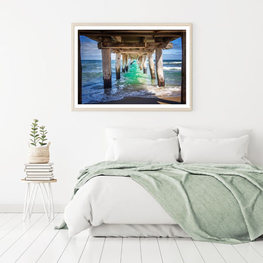 Wooden Bridge Below View Scenery Home Decor Premium Quality Poster Print Choose Your Sizes