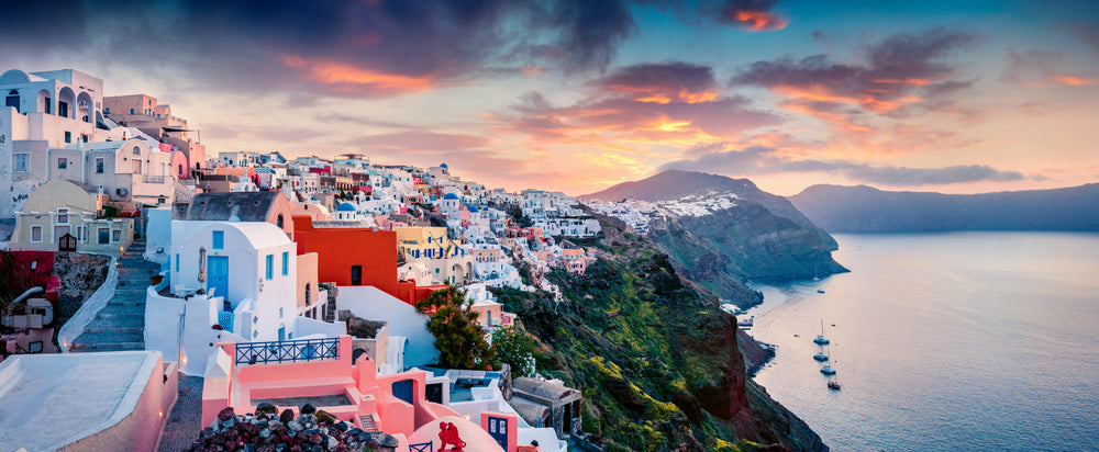 Village on Santorini, Greece Photograph Print 100% Australian Made