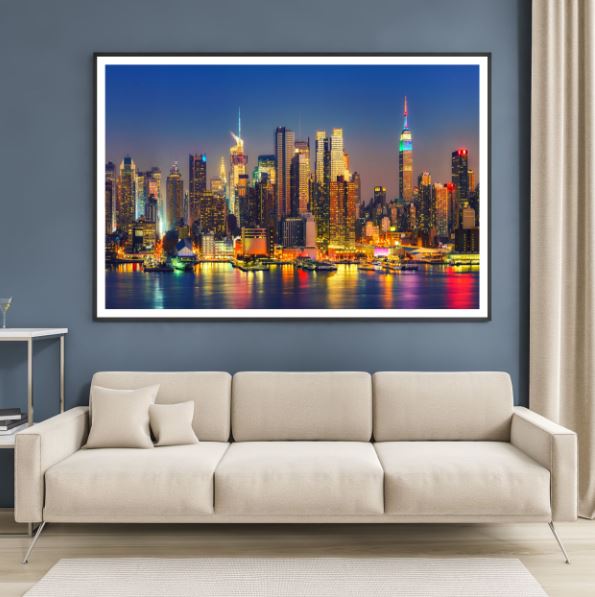 City Night Scenery Photograph Home Decor Premium Quality Poster Print Choose Your Sizes