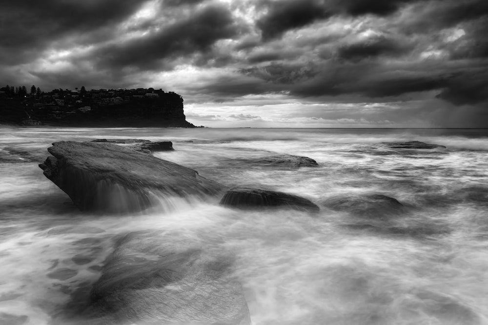 Stunning Beach B&W Photograph Print 100% Australian Made