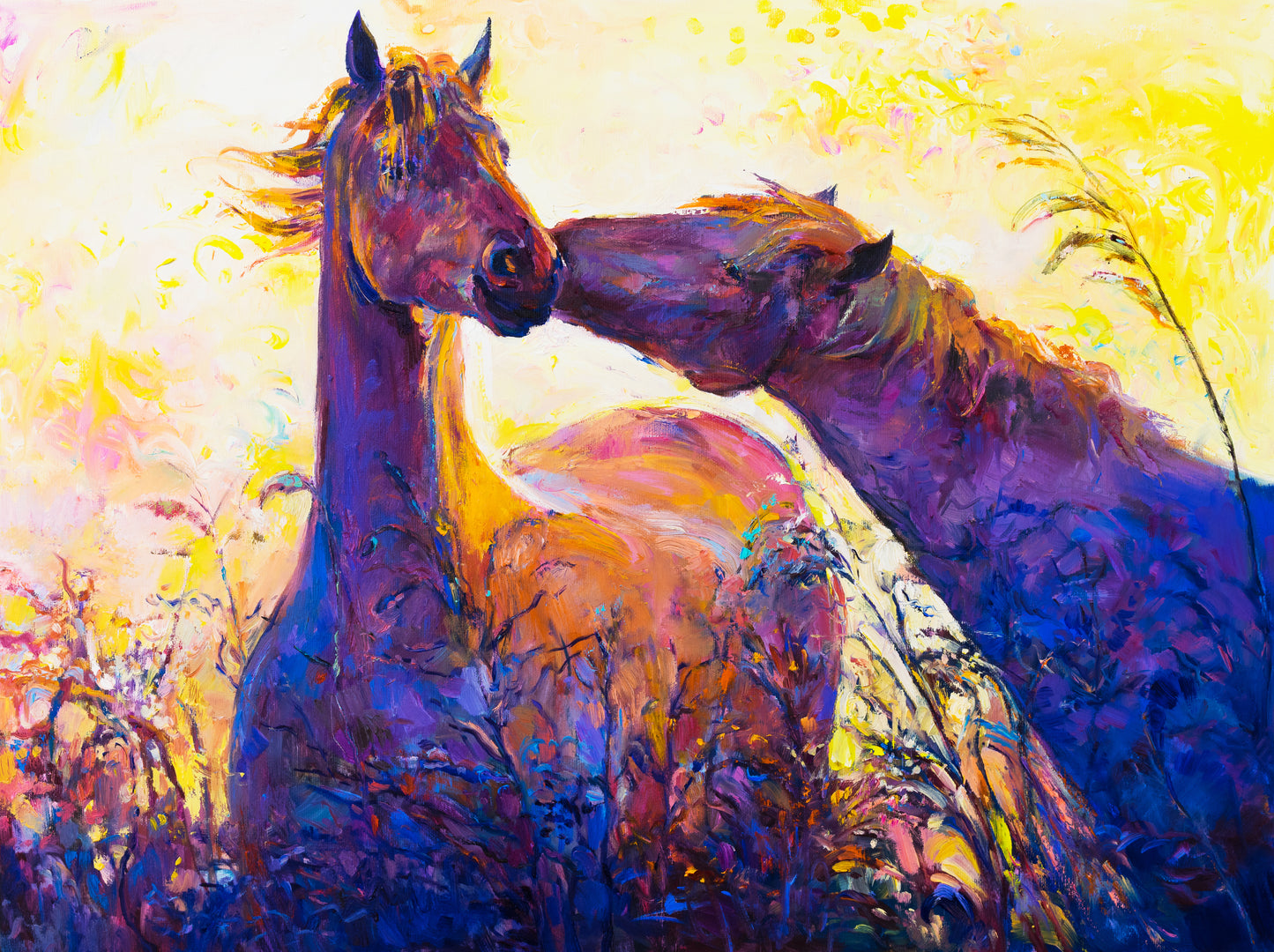 Horse Love Painting Print 100% Australian Made