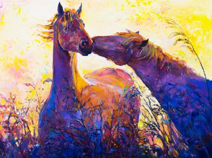 Horse Love Painting Print 100% Australian Made