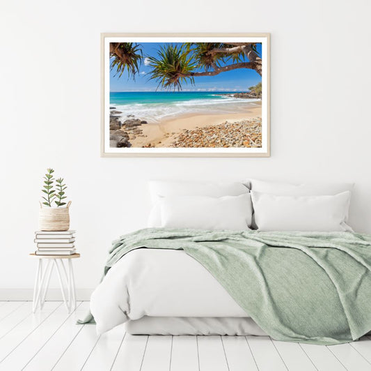Trees Near Sea Scenery Photograph Home Decor Premium Quality Poster Print Choose Your Sizes