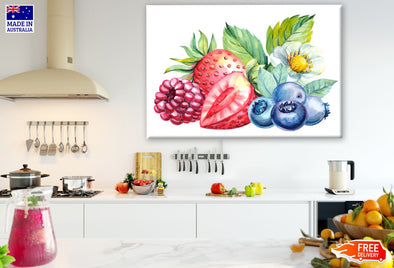 Fruits Watercolor Painting Print 100% Australian Made