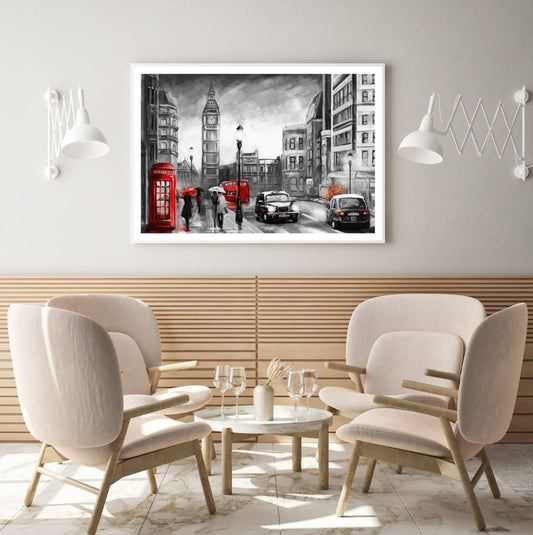 London City Watercolor Painting Home Decor Premium Quality Poster Print Choose Your Sizes