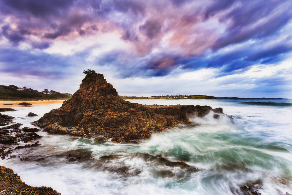 Beach With Rocks Blue Sky Photograph Print 100% Australian Made