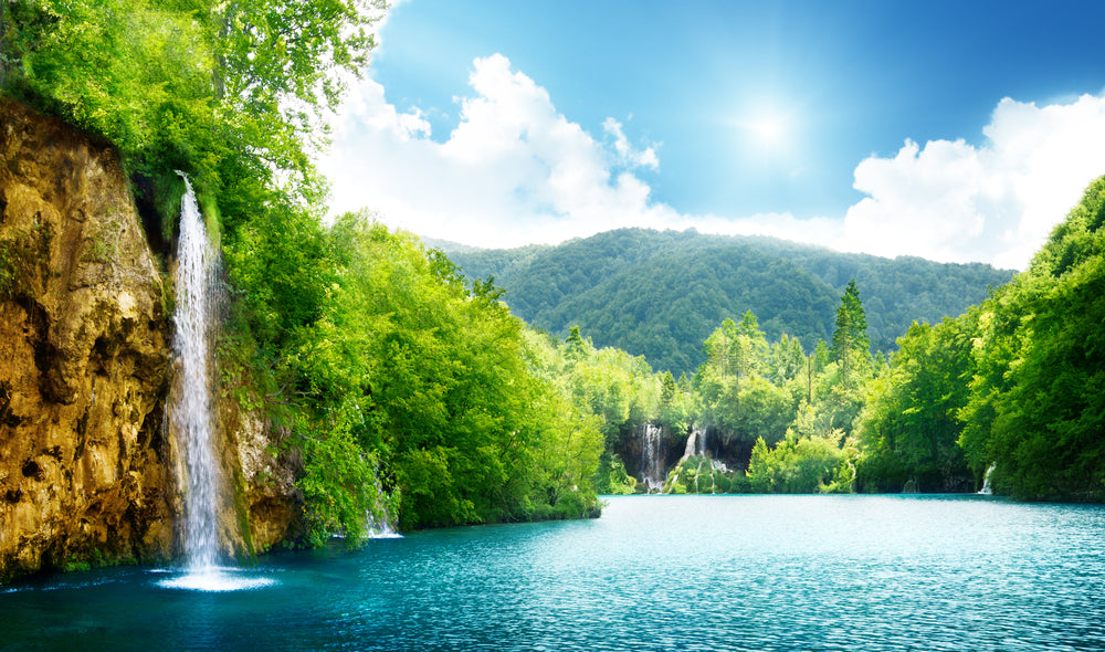 Beautiful Waterfalls Lake & Forest Photograph Print 100% Australian Made