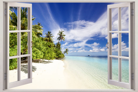 Beach View Window Photograph Print 100% Australian Made