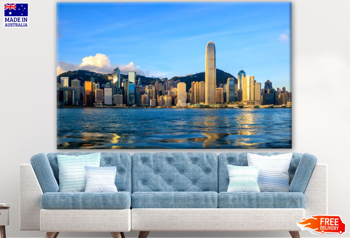 Victoria Harbour & City Photograph Print 100% Australian Made