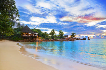 Beach hut & Stunning Beach View Photograph Print 100% Australian Made