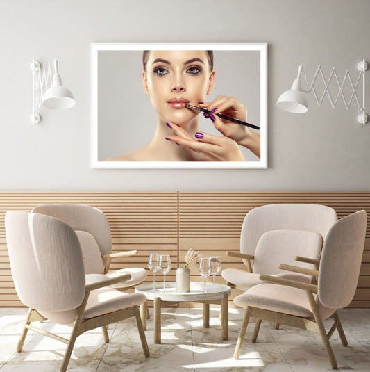 Girl with Makeup Face Photograph Home Decor Premium Quality Poster Print Choose Your Sizes