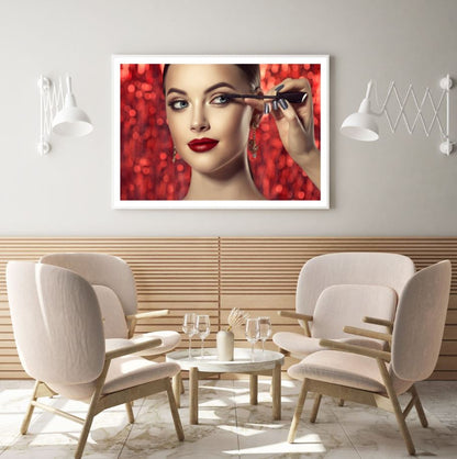 Fashion Girl with Makeup Portrait Home Decor Premium Quality Poster Print Choose Your Sizes