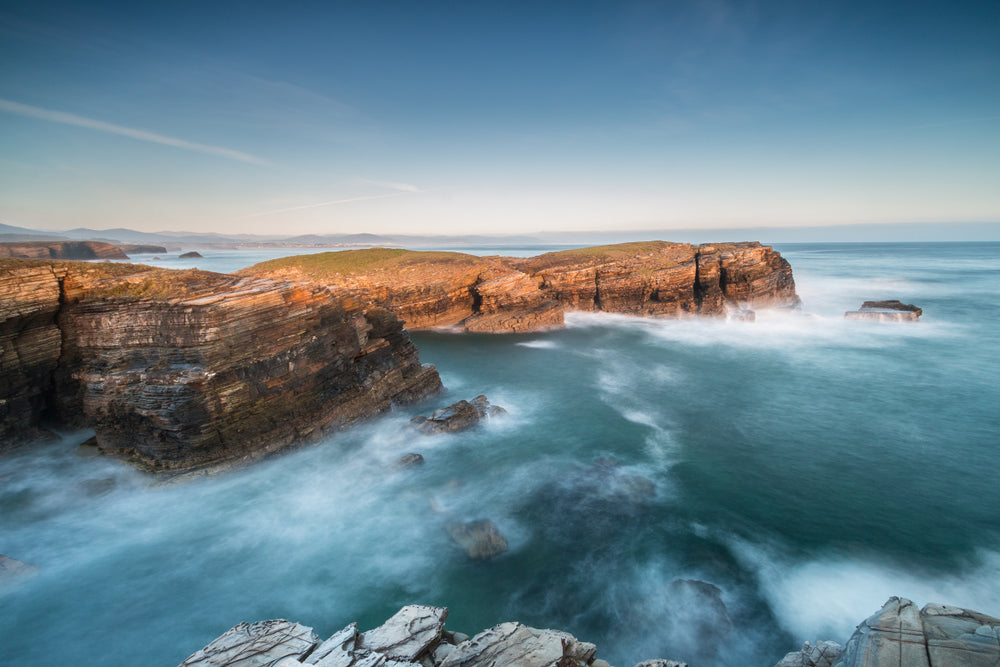 Summer Sunrise on the Beach of Las Illas, Galicia Photograph Print 100% Australian Made