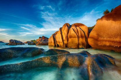 Stunning Rocks in Shore Beach Photograph Print 100% Australian Made