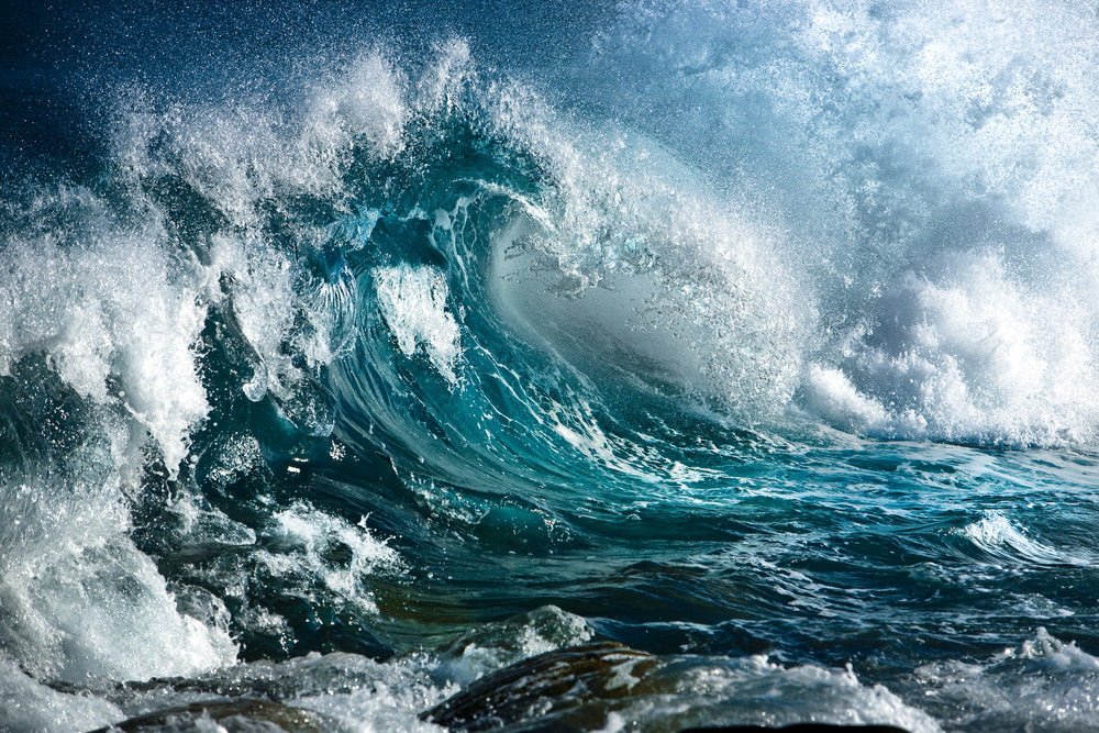 Stunning Beach Wave Crashing Photograph Print 100% Australian Made