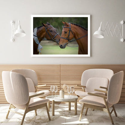 Horses Portrait Photograph Home Decor Premium Quality Poster Print Choose Your Sizes