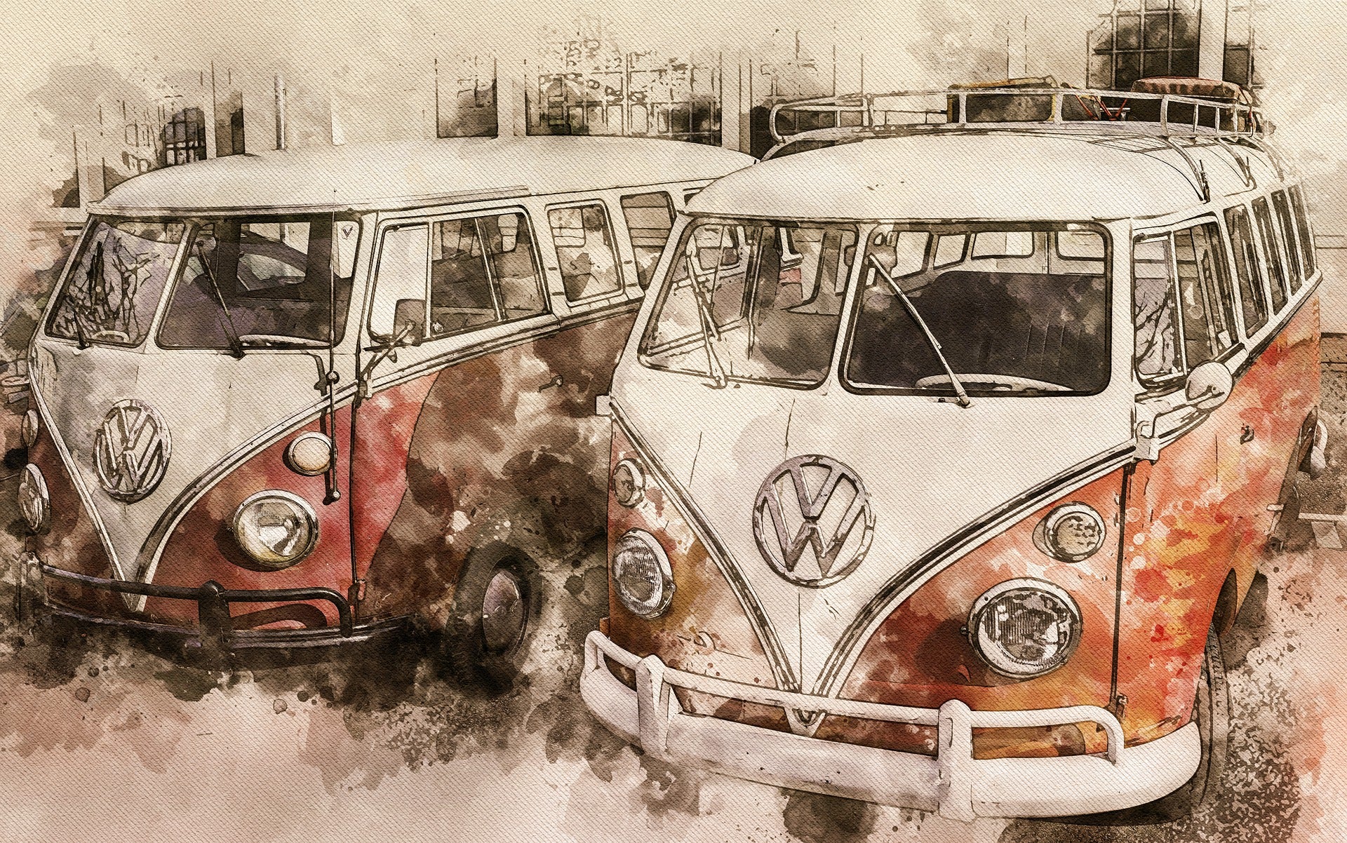 Classis Volkswagen Vans Print 100% Australian Made